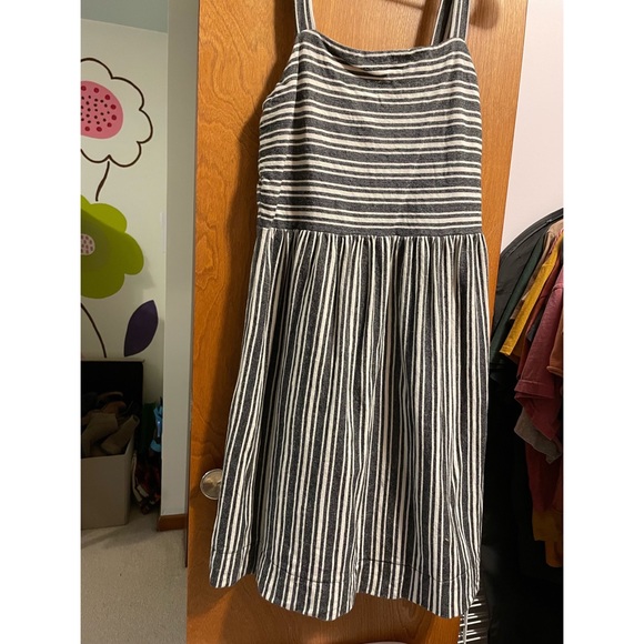 LOFT Striped Sun Dress - Picture 1 of 3